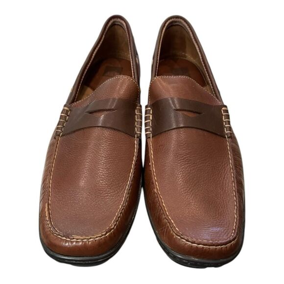Johnston & Murphy Durant Penny Tan Dk Brown Men\'s Leather Loafers 13  13M main image 5